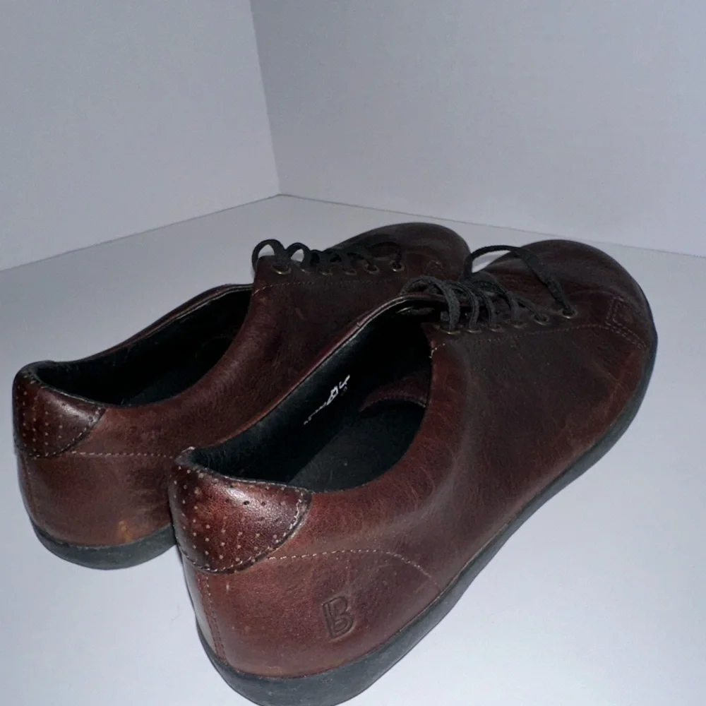 Birchbury Bramford Barefoot Sneakers 10 Brown/Maroon Tone Leather